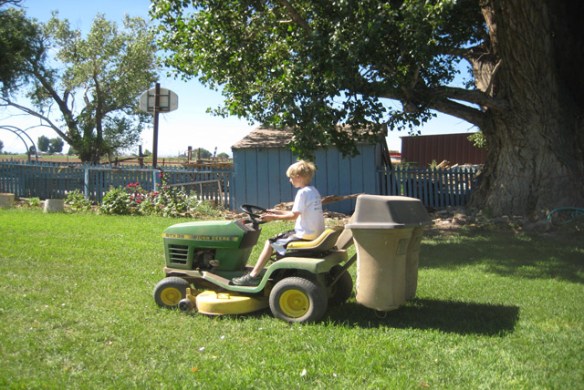 Blade-on-the-lawnmower