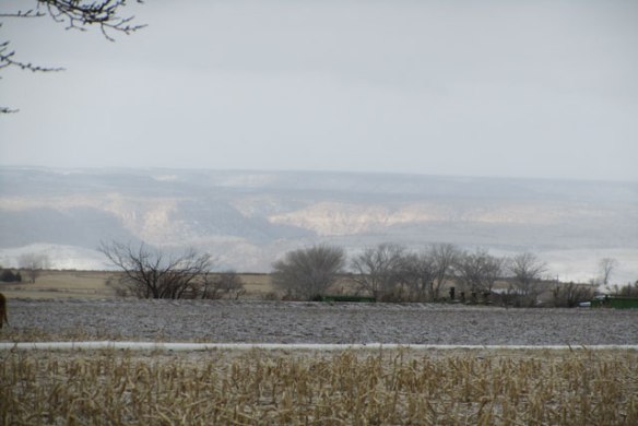 Snow-on-mesa