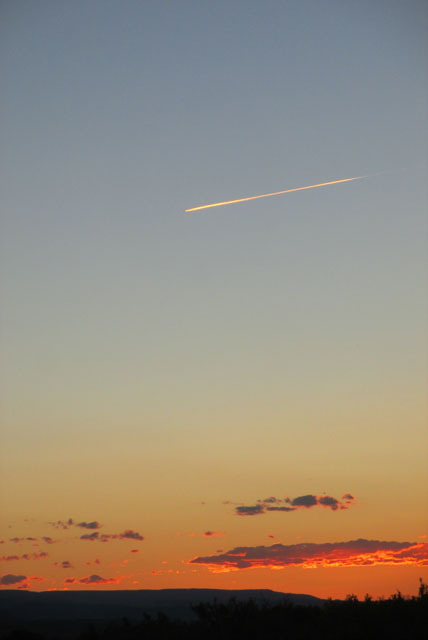 Jet-and-sunset